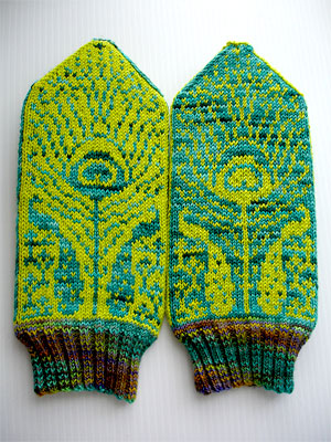 An example of stranded knitting